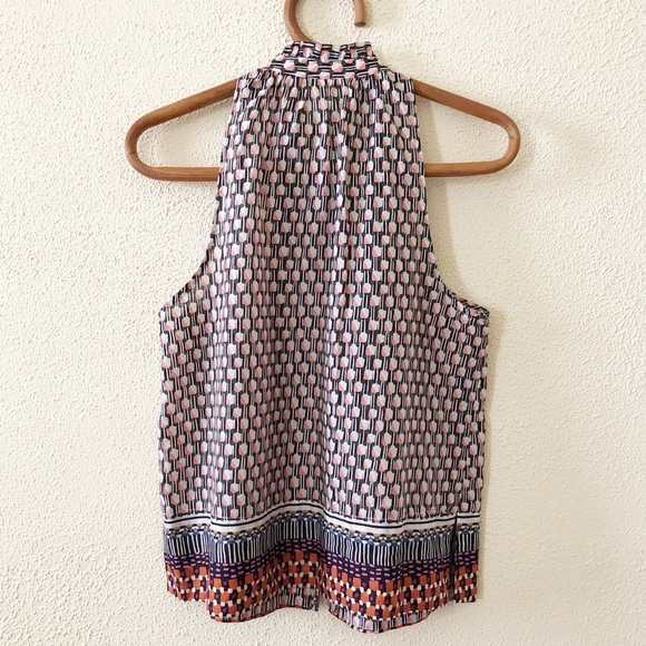 Anthropologie Maeve High Neck Button Front Tank S - Picture 3 of 4